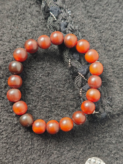 Black Donkey Hoof Bone Bracelet: Talismanic Evil-Warding with Ancient Aura